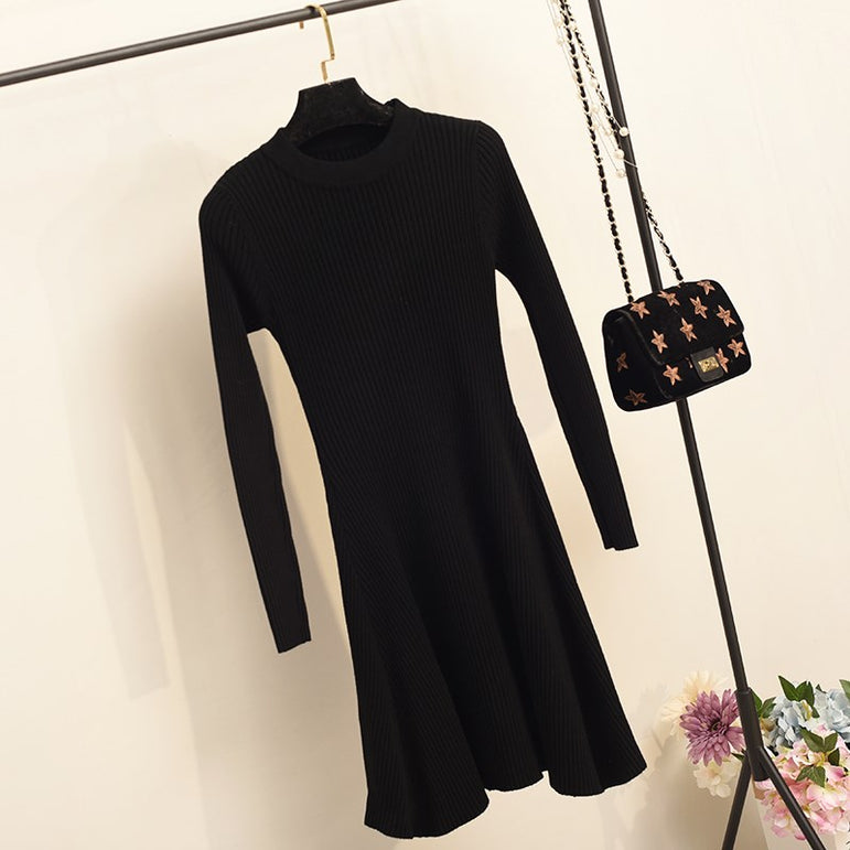 Women Long Sleeve Sweater Dress