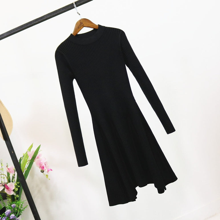 Women Long Sleeve Sweater Dress