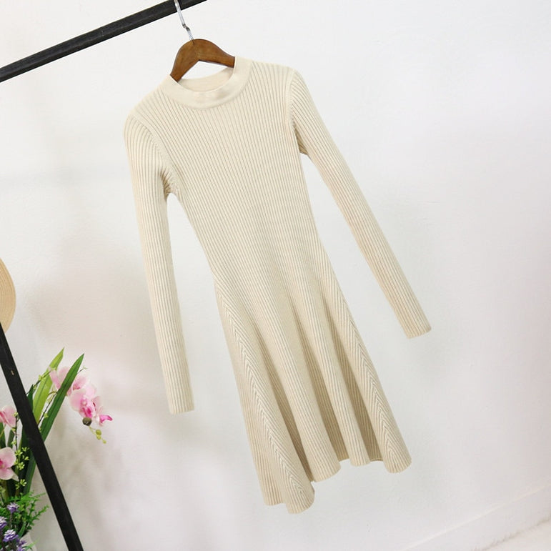 Women Long Sleeve Sweater Dress