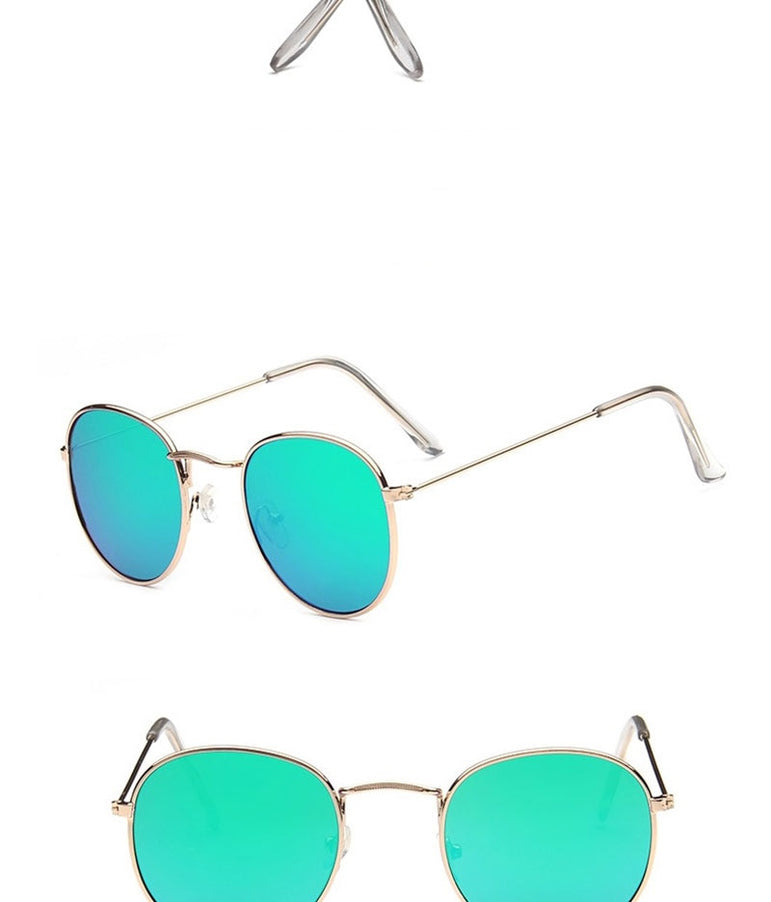 Oval Classic Mirror Sunglasses