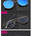 Oval Classic Mirror Sunglasses