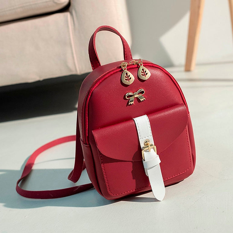 Luxury PU Leather Backpack Cute