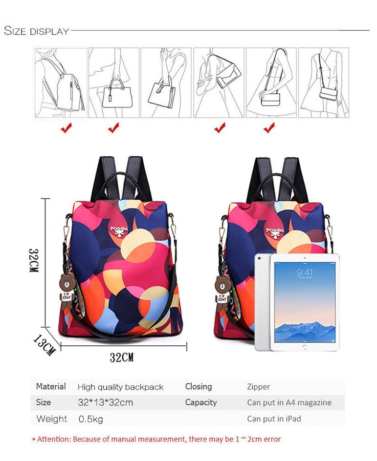 Fashion backpack women shoulder bag