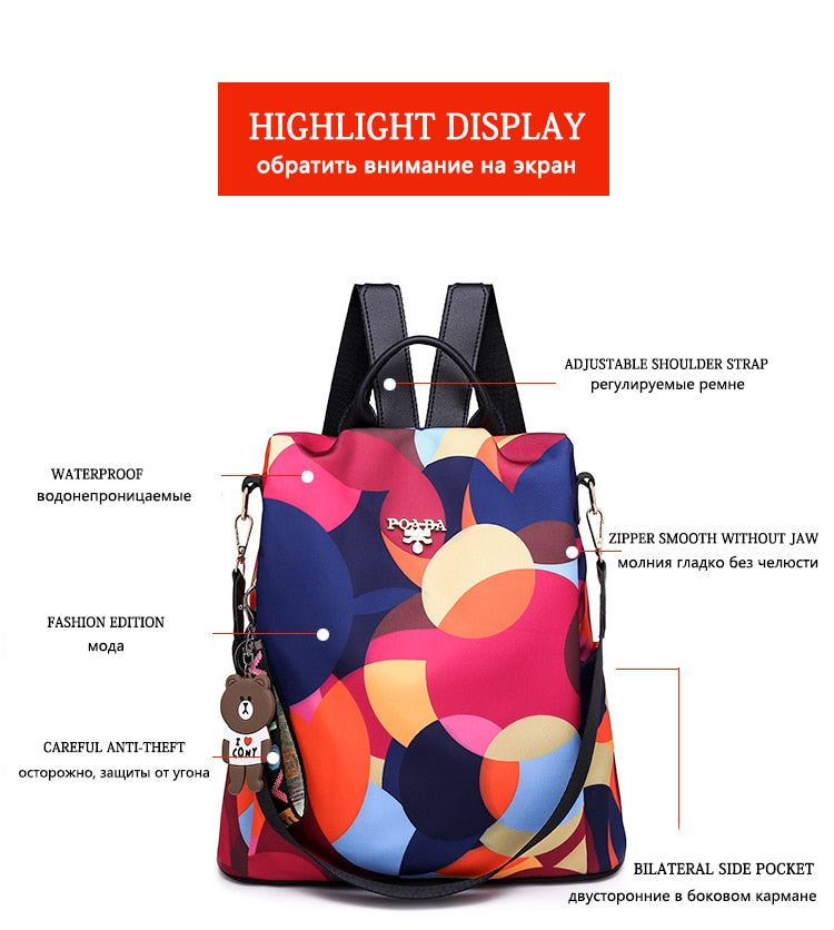 Fashion backpack women shoulder bag