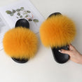 Women Fur Slippers Warm Fox Fur Slippers