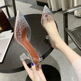 Transparent Crystal Wedding Party Shoes