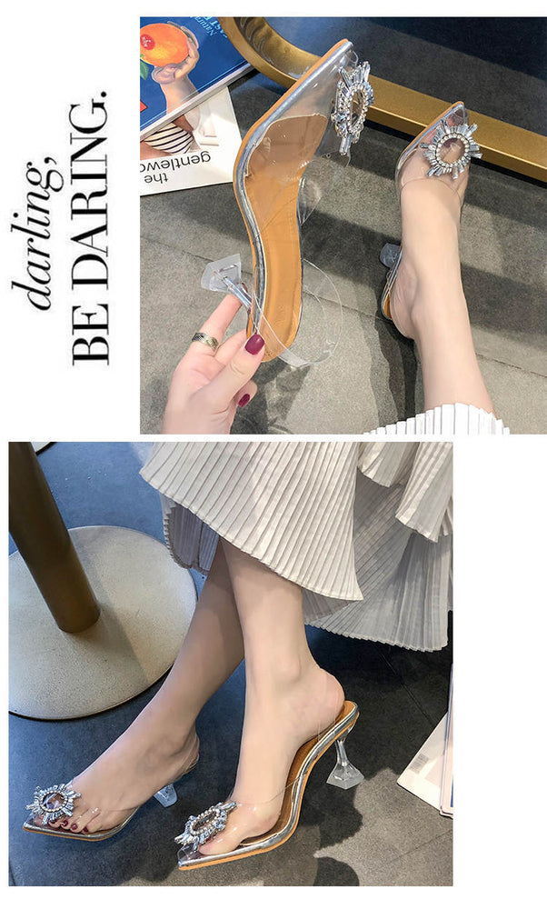 Luxury Women Transparent High Heels