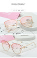 Cat Eye Metal Frame Mirror Sun Glasses