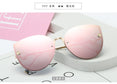 Cat Eye Metal Frame Mirror Sun Glasses