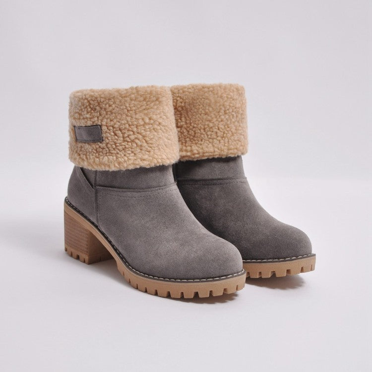 Snow Ladies Winter Flock Warm Boots