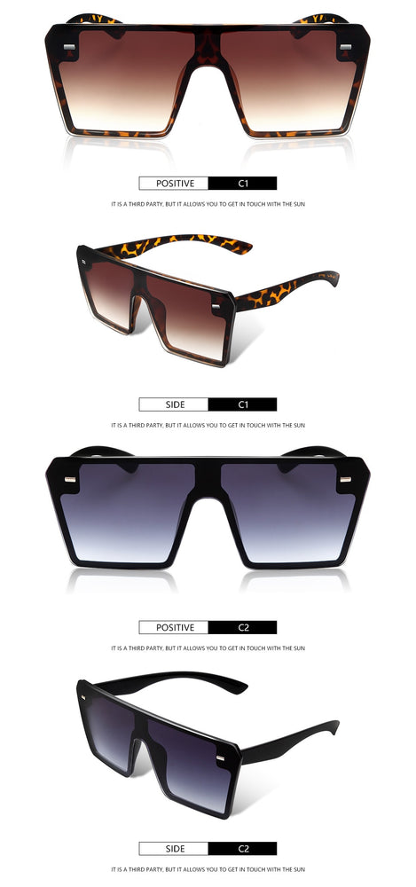 Luxury Brand Oversized big Square Sunglasses