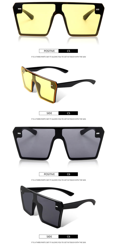 Luxury Brand Oversized big Square Sunglasses