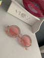 Crystal Diamond Handmade Round Sunglasses