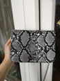 luxury Crossbody Snake Print Bag