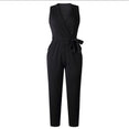 Fashion Lace Women Jumpsuit With Belt