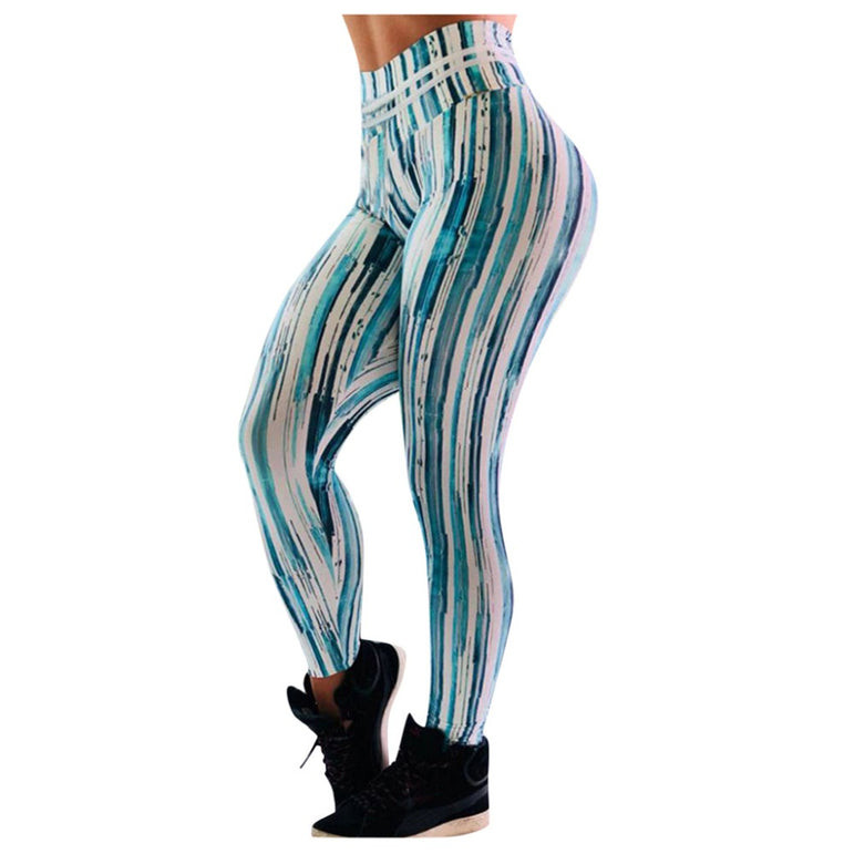 Shark Gym Leggings fitness color print