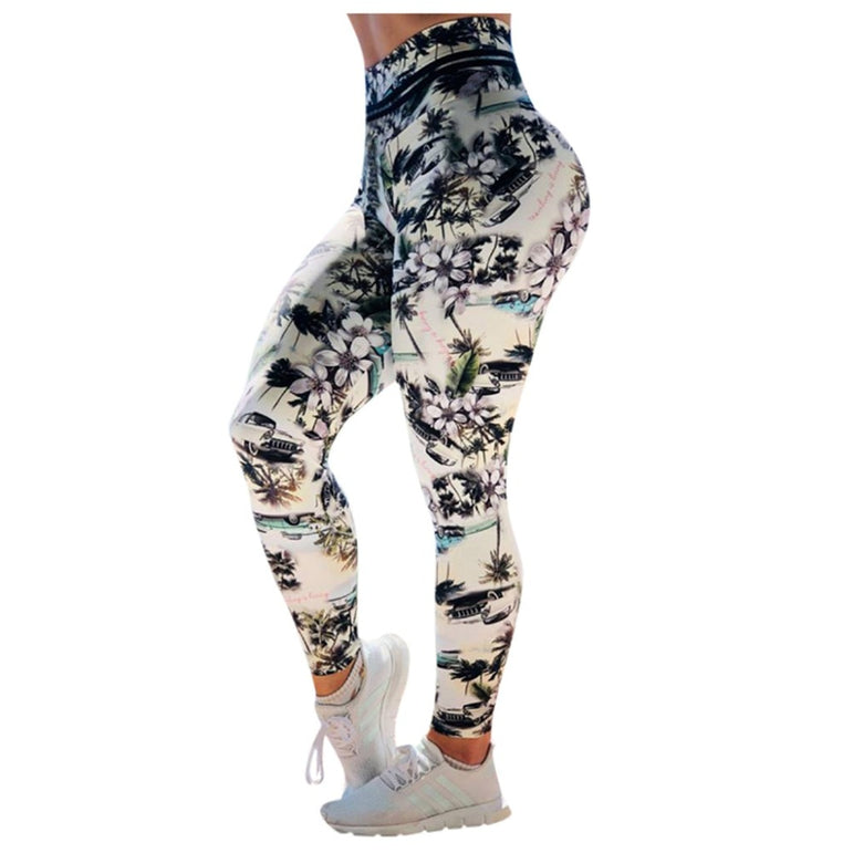 Shark Gym Leggings fitness color print