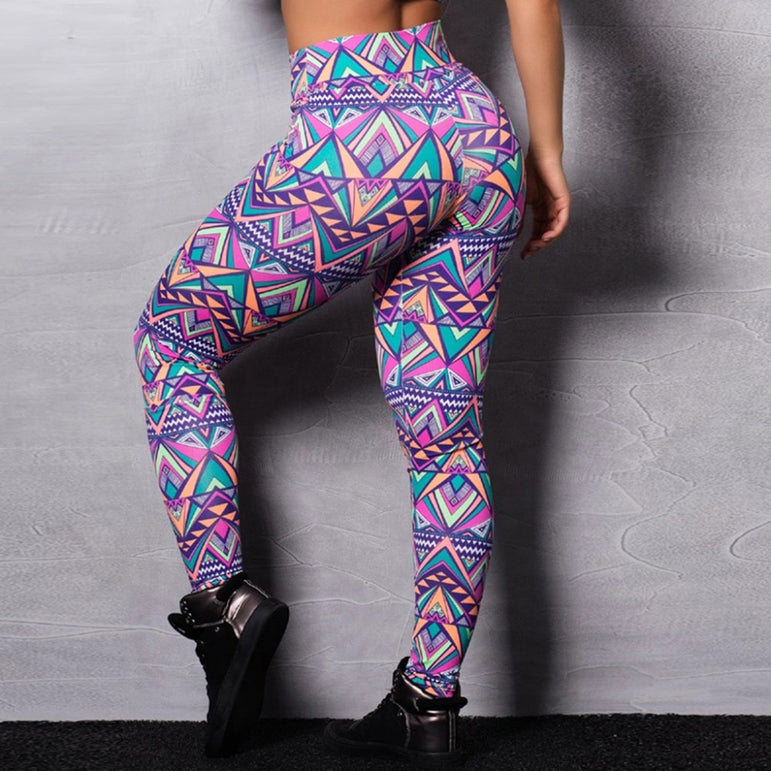 Shark Gym Leggings fitness color print