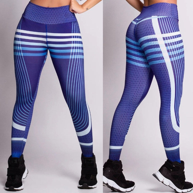 Shark Gym Leggings fitness color print