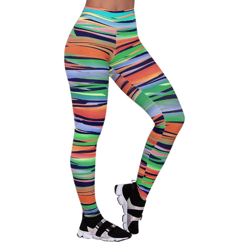 Shark Gym Leggings fitness color print