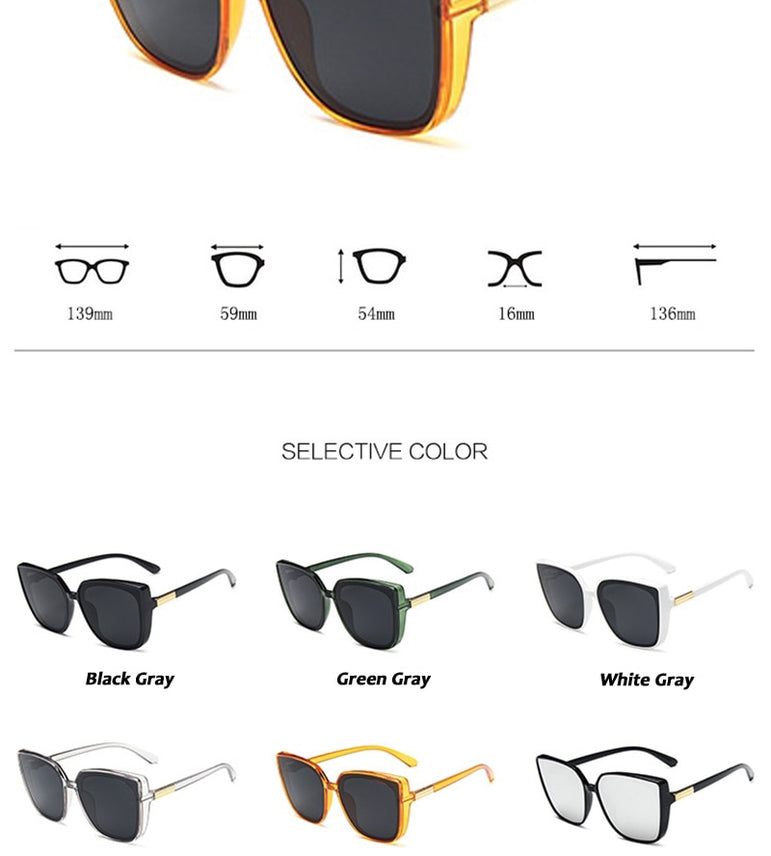 Cateye Design Retro Sunglasses