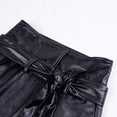 Faux Leather PU Long Trousers Casual