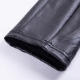 Faux Leather PU Long Trousers Casual