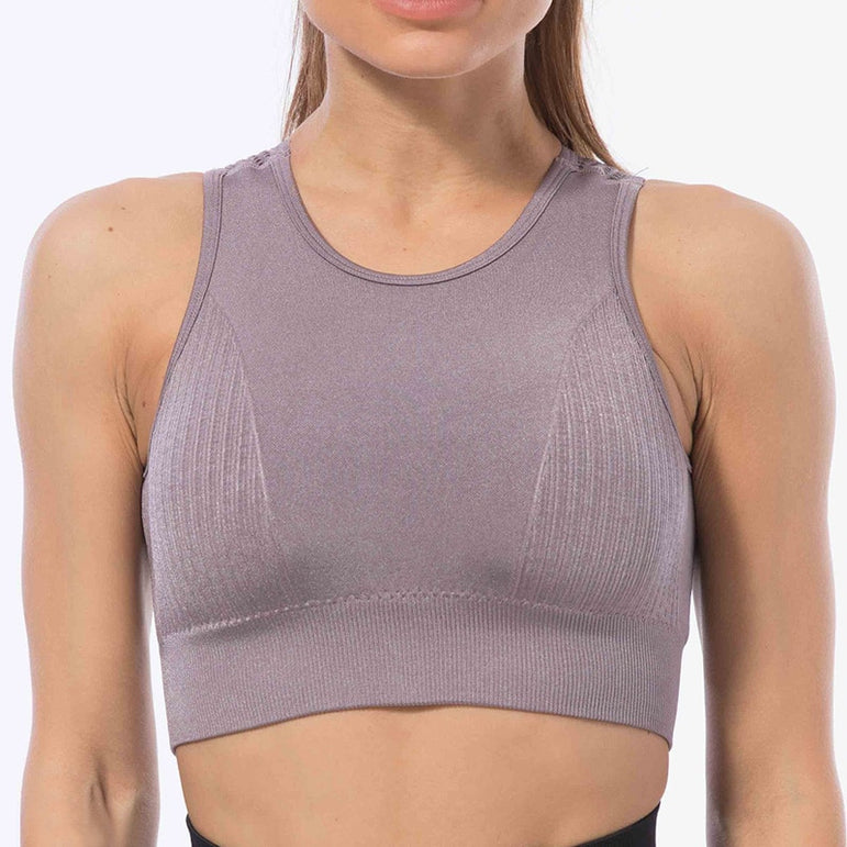 Bra Sexy Mesh Sports Top Push Up