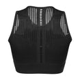 Bra Sexy Mesh Sports Top Push Up