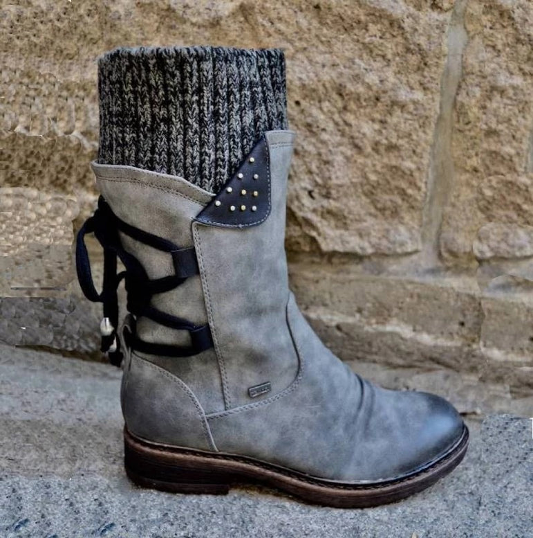 Cute Best Quality Flat Heel Boot