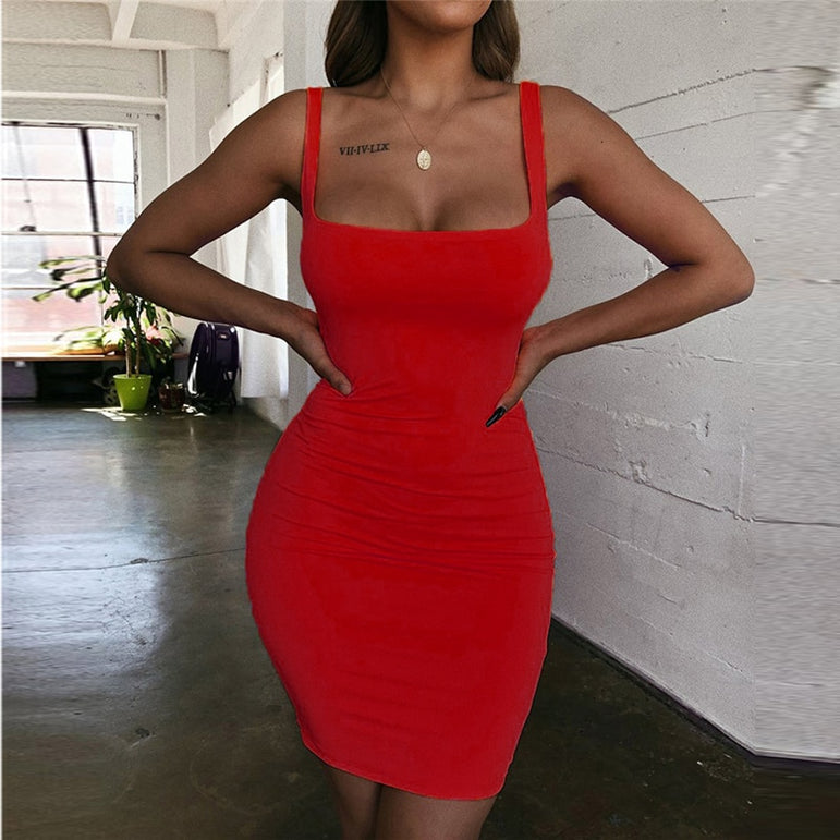 Off Shoulder Mini Bodycon Summer Dress