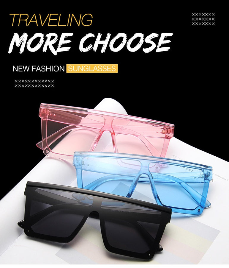 Flat Square Shades Gradient Sun Glasses