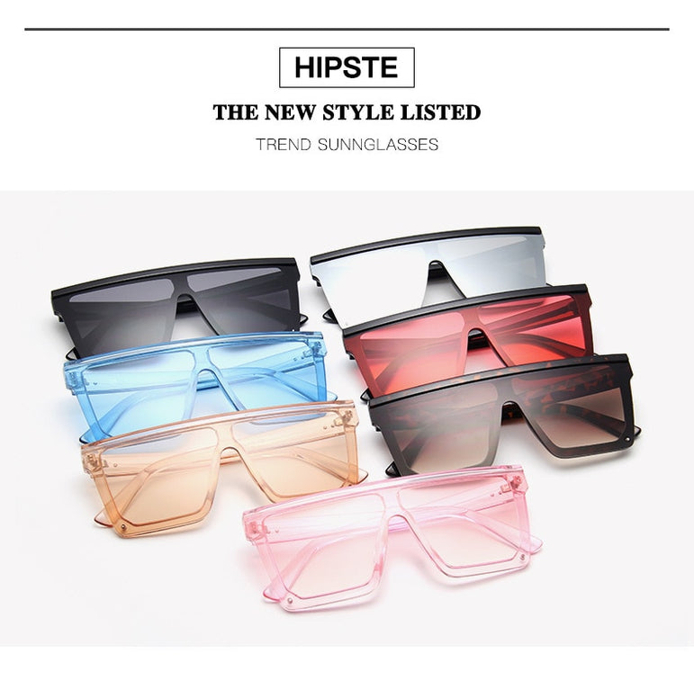 Flat Square Shades Gradient Sun Glasses