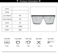 Flat Square Shades Gradient Sun Glasses