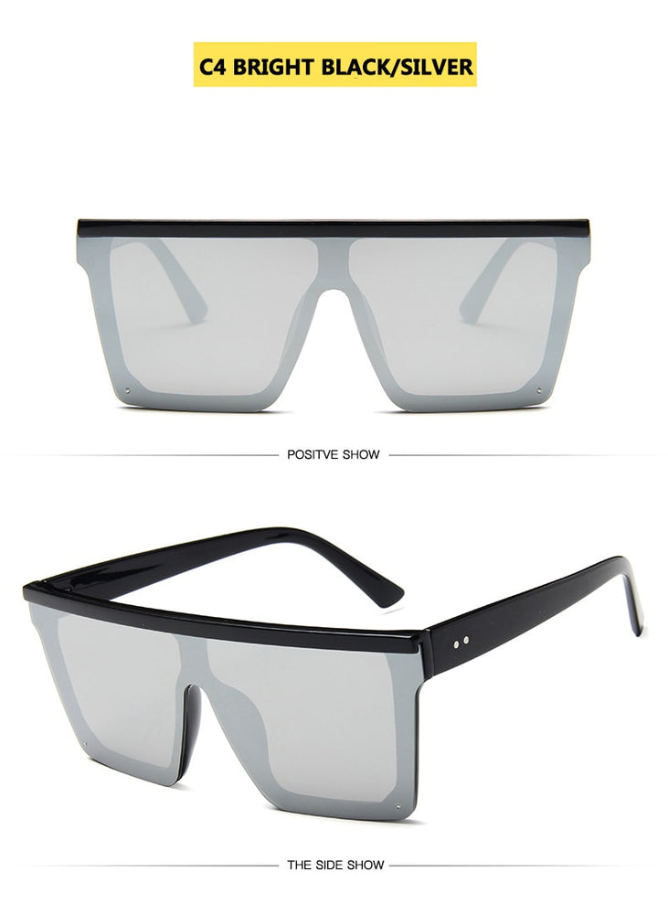 Flat Square Shades Gradient Sun Glasses