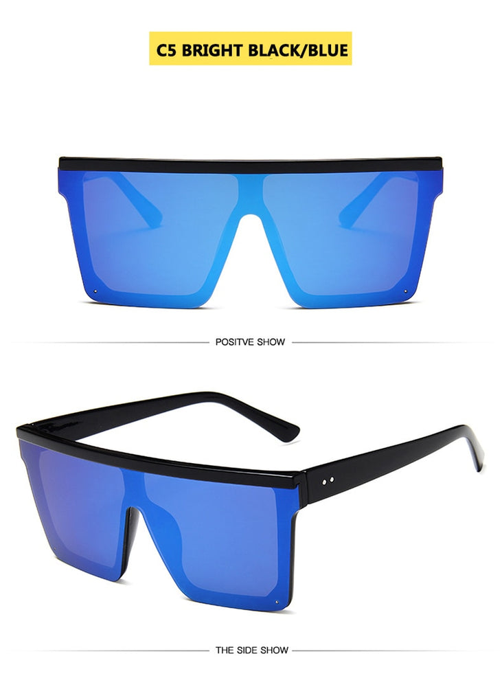 Flat Square Shades Gradient Sun Glasses