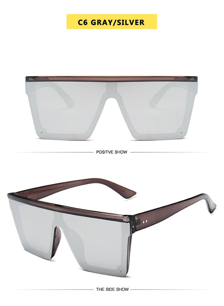 Flat Square Shades Gradient Sun Glasses