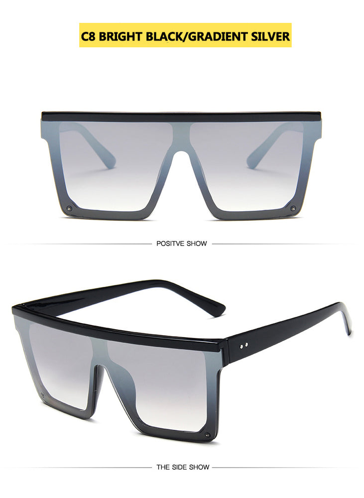 Flat Square Shades Gradient Sun Glasses