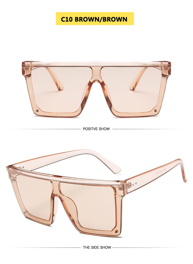 Flat Square Shades Gradient Sun Glasses