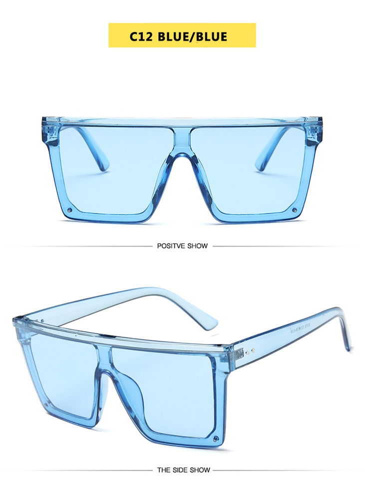 Flat Square Shades Gradient Sun Glasses