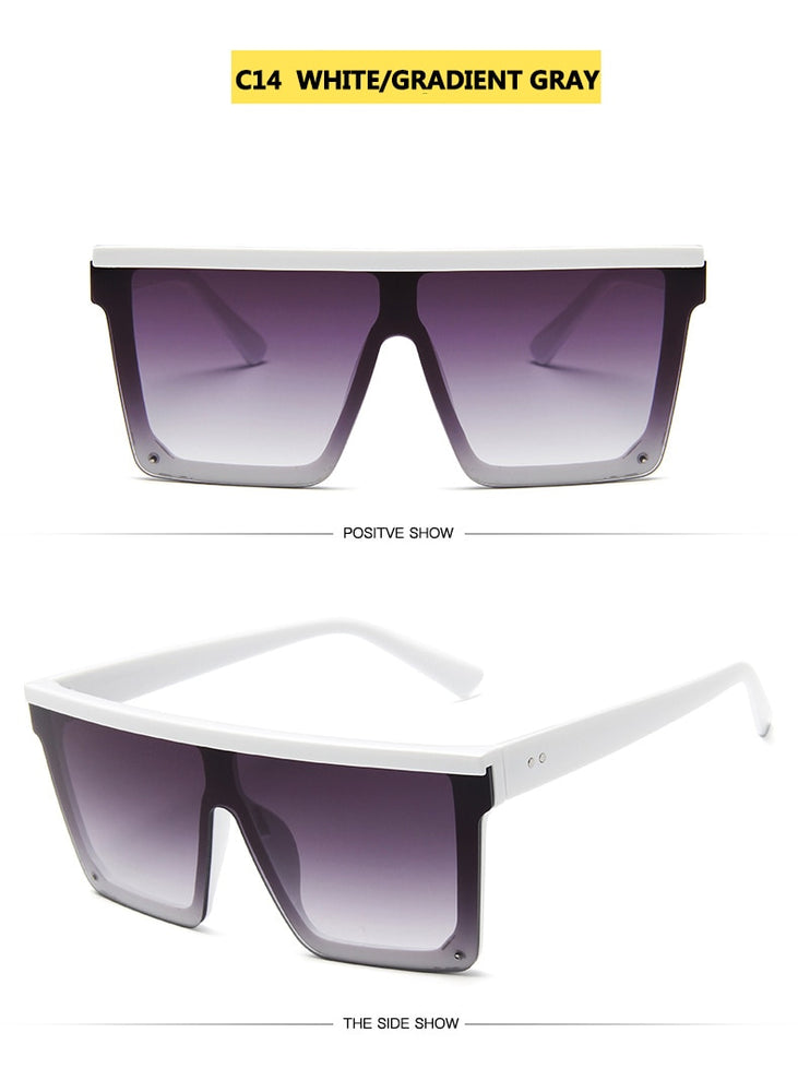 Flat Square Shades Gradient Sun Glasses