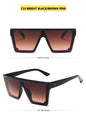 Flat Square Shades Gradient Sun Glasses