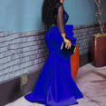 African Ladies Plus Size Long Party Mermaid Dress