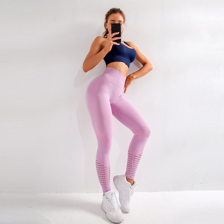 High Waist Fitness Gym Leggings Women Seamless Tights