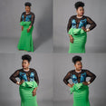 African Ladies Plus Size Long Party Mermaid Dress