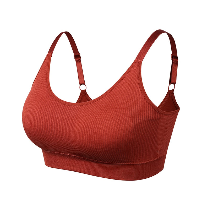 Push Up Sport Top for fitness Running Yoga Bra