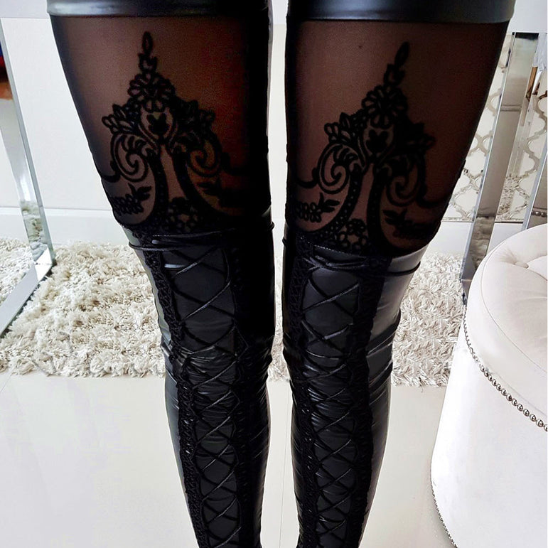 Hot Trendy Women's PU Leather Pants