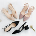 Square High Heels Female Shoes