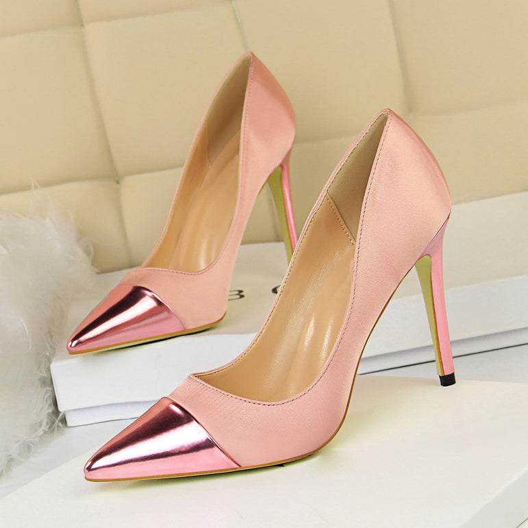 Cute Luxury Women Fetish Silk Shoes