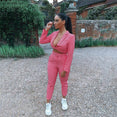 Two-piece suit sexy long sleeve  jumpsuit